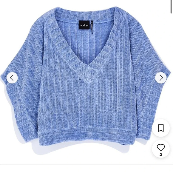 Urban Outfitters out from under Charlie Chenille‎ V-neck sweater women’s XS EUC - Picture 2 of 7